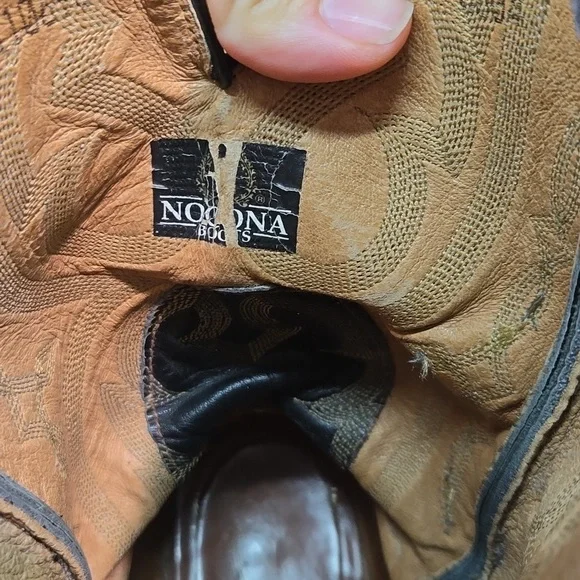 Nocona Mens Leather Western boots shoes sz 8 EE